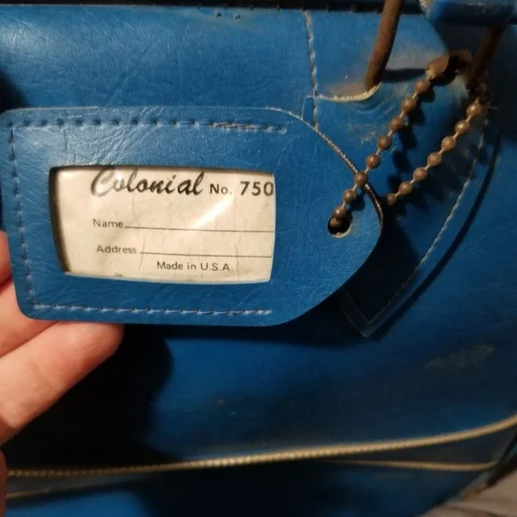 Blue Vintage Bowling Bag - Picture 7 of 11